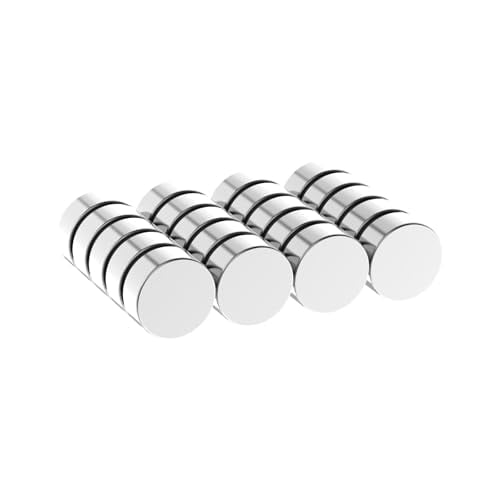 N52-1/2" D x 3/8" H - 16 Pack, Powerful 1/2 Inch Cylinder Rare Earth Magnets, Super Strong Neodymium Disc Magnets for Fridge, DIY, Building, Scientific, Craft, Office Mighty Circle Magnet$$Tools &