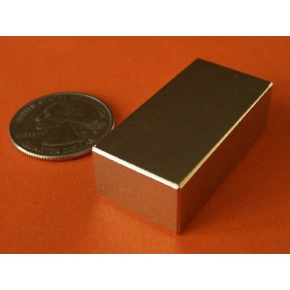 N52 Neodymium Magnets 1.5 in x 3/4 in x 1/2 in Rare Earth Block