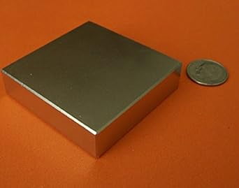 Neodymium Magnets 2 in x 2 in x 1/2 in Square Block