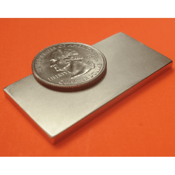 N52 Neodymium Magnets 2 in x 3/4 in x 1/8 in NdFeB Rare Earth Block