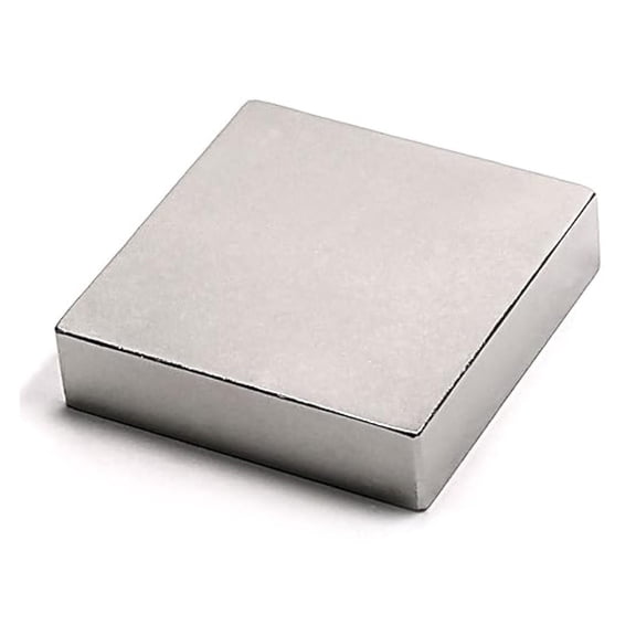 N52 Super Strong Neodymium Block Magnet 2x2x1/2 Flat NdFeB Rare Earth Rectangular Magnet for Science, Projects and Industries, 1-Count