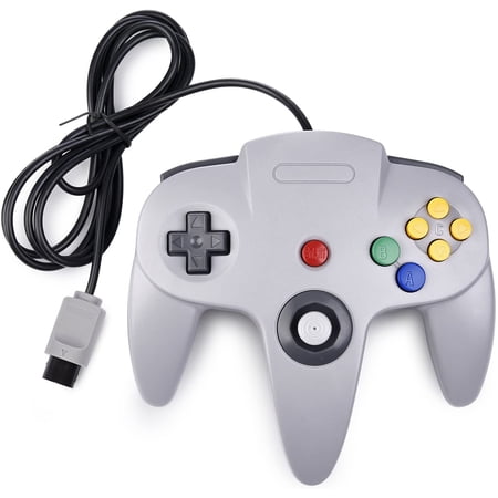 N64 Controller, Luxmo Classic Retro Wired Controllers Gamepad Controller Joystick for N64 Console Video Games System(Gray)