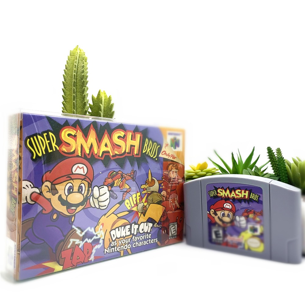 N64 Game Cartridge Card Super smash bros. for N64 Cartridge / Box