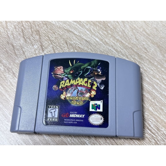 N64 Game Cartridges: Rampage 2 Universal Tour US Version