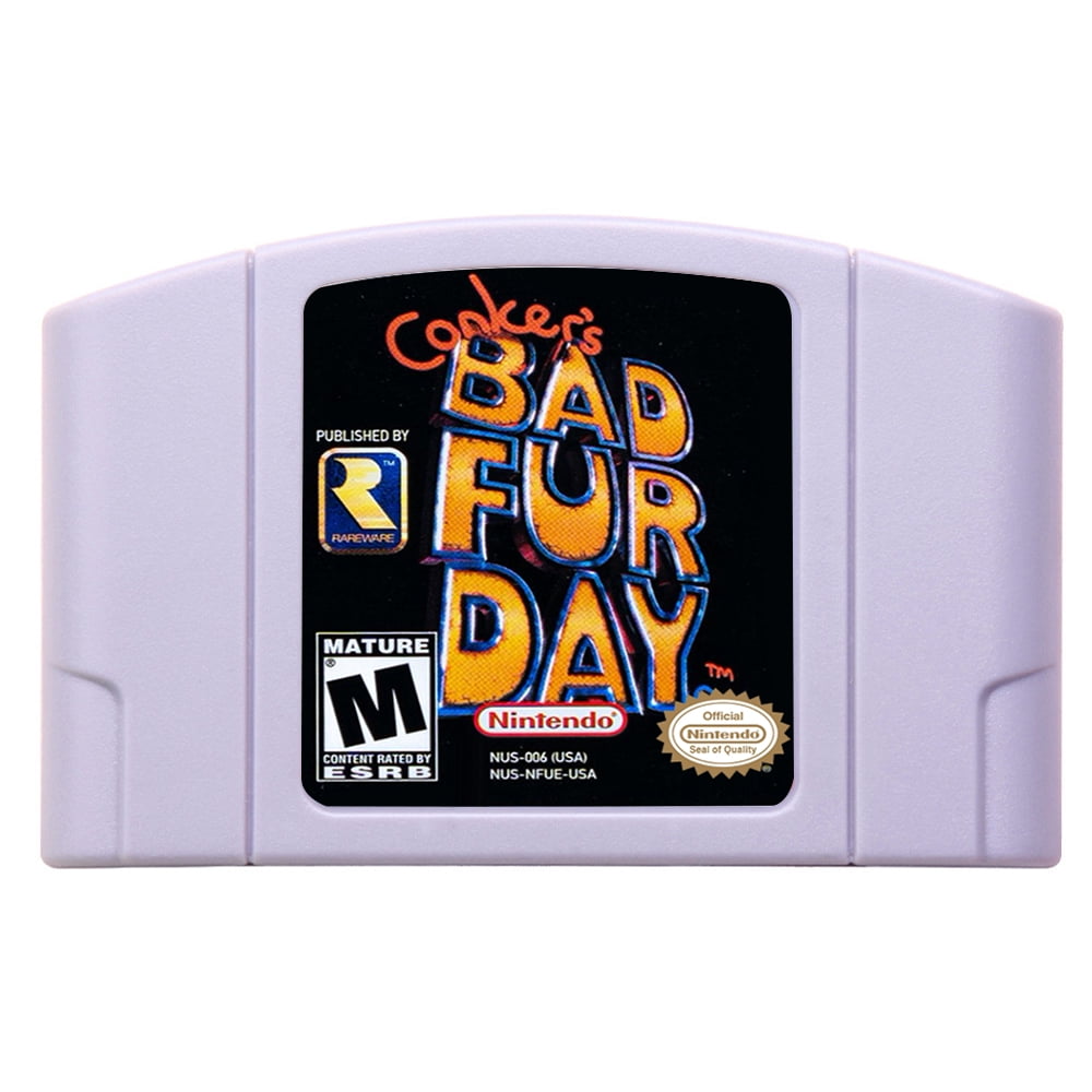 N64 Game Conker's Bad Fur Day Games Cartridge Card for N64 Console US