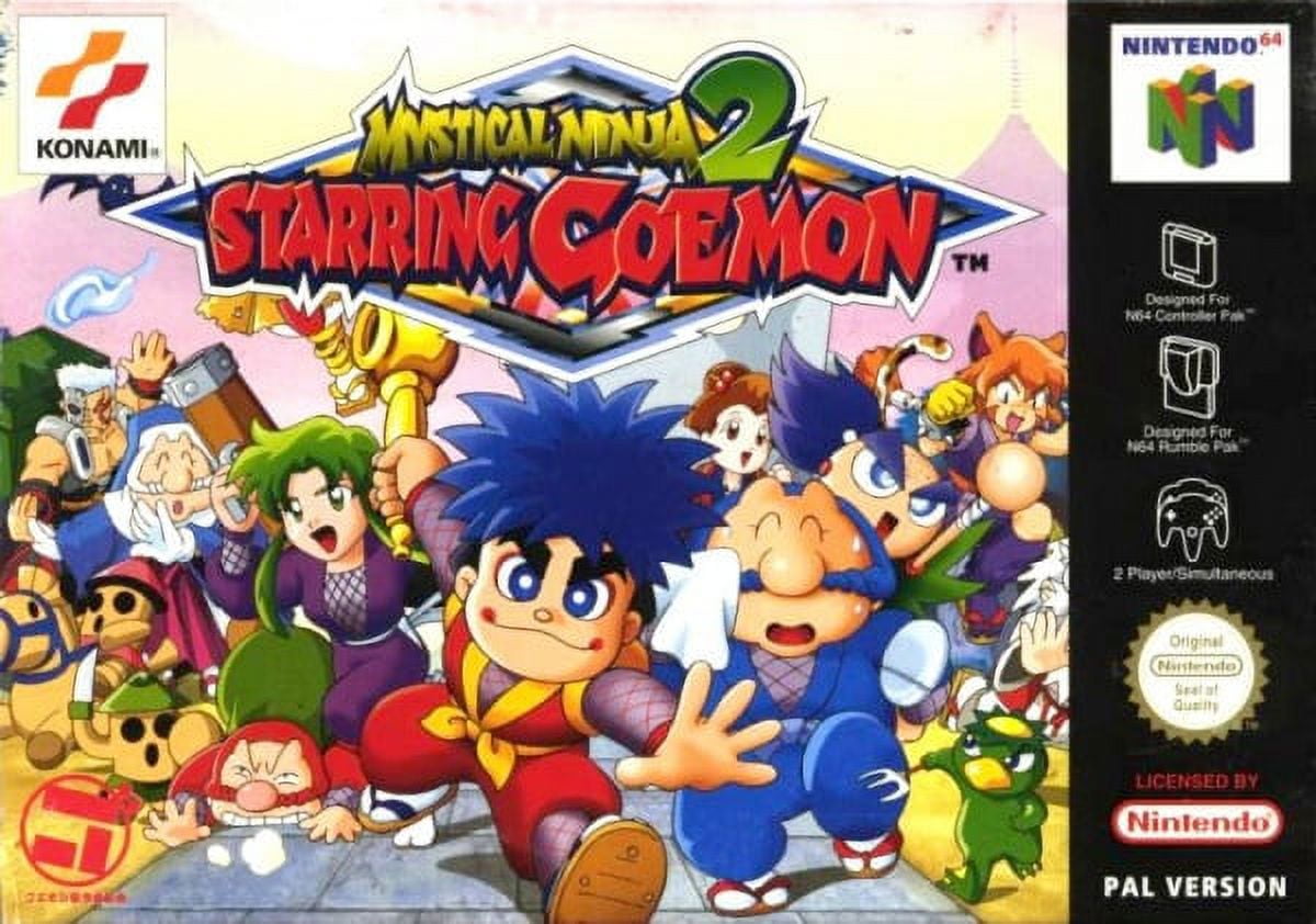 N64 Game US Version of Mystical Ninja Starring Goemon