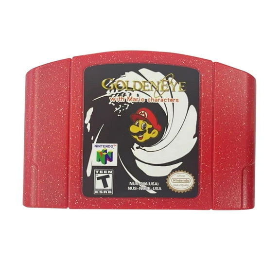 N64 Game US Version of GolenEye with mario charcters