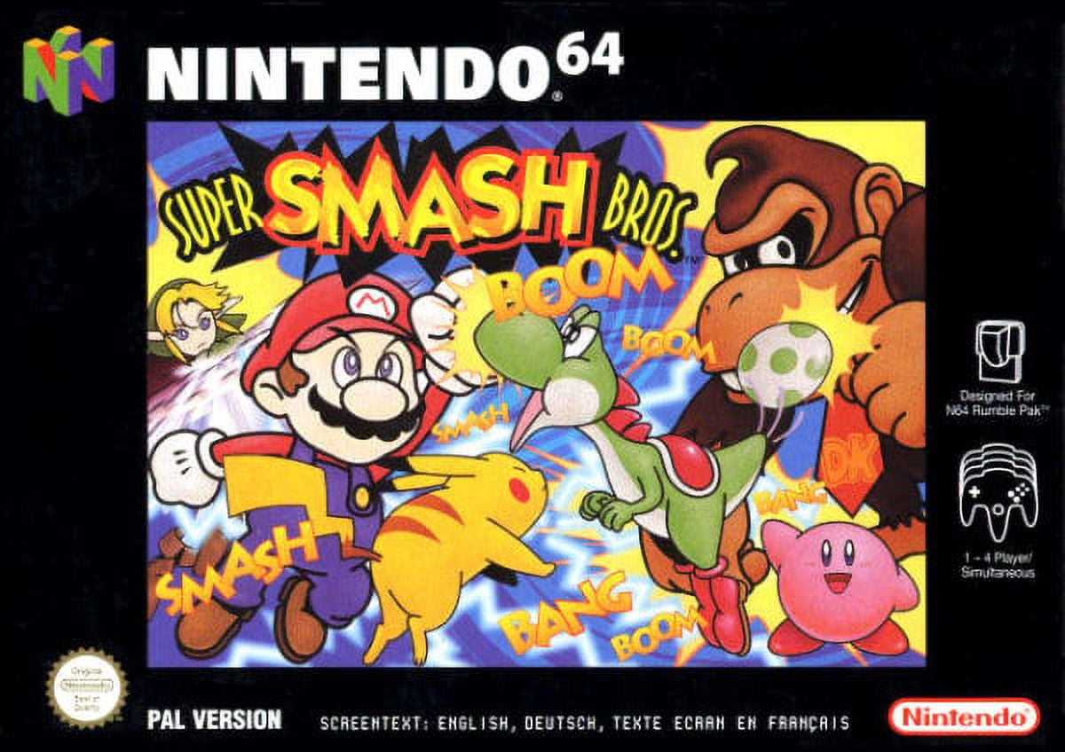 N64 Game US Version of Super Smash Bros. - Walmart.com