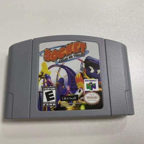 N64 Game USA Version of Rocket-Robot on Wheels,for N 64 Console
