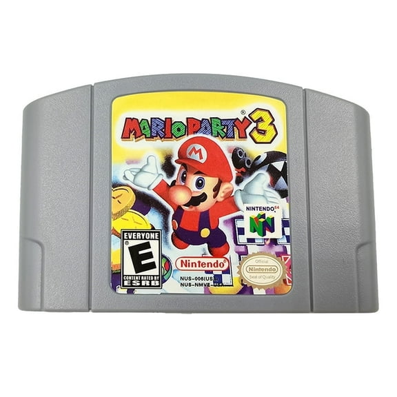 N64 Mari Party3 N64 Game Cartridge, US Version for N 64 Console