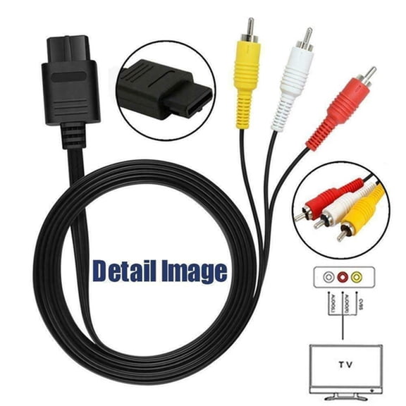 N64 / NGC Audio/Video Cable, AV Cable, 1.8 MN64 Video Cable