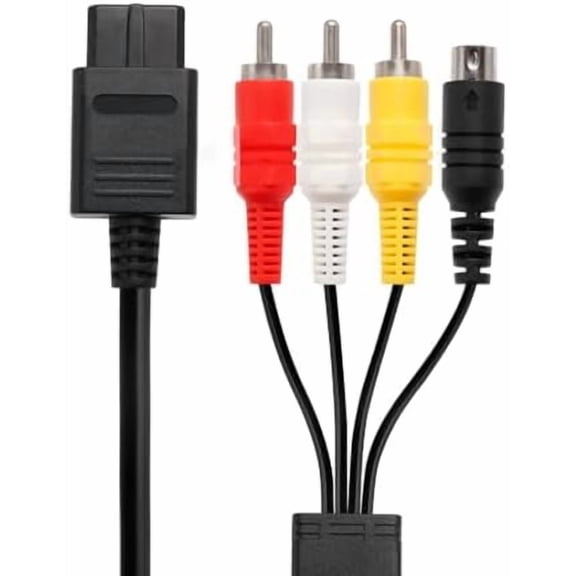 N64 RCA Compsite + S Video  (2 in 1), N64 AV  Only for N64/ NGC/SNES/SFC Multi  Soft (5.9 )