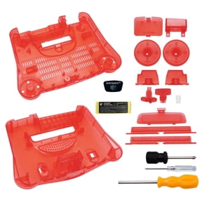 N64 Shell Cover Replacement for Nintendo 64 Console Housing Case Watermelon Red