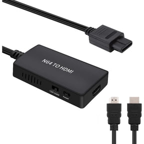 N64 To HD Converter Adapter Support 16:9/ 4:3 Conversion, HD Link Cable for N64 /SNES /NGC/ SFCPlug and Play