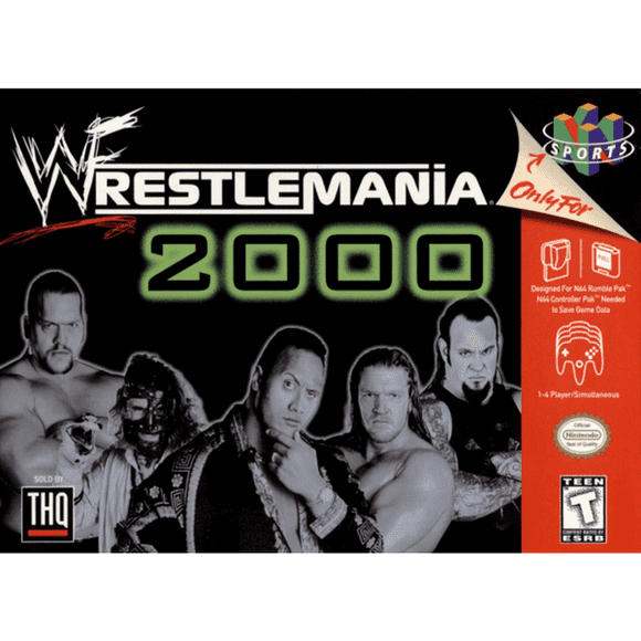 N64 WWF WrestleMania for N64 game(US Version)
