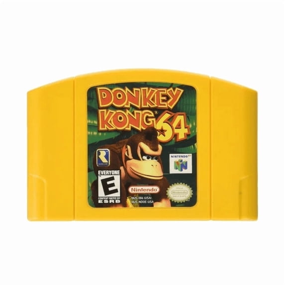 N64 Yellow 64 Game Cartridge, US Version for N64 Console,NEW