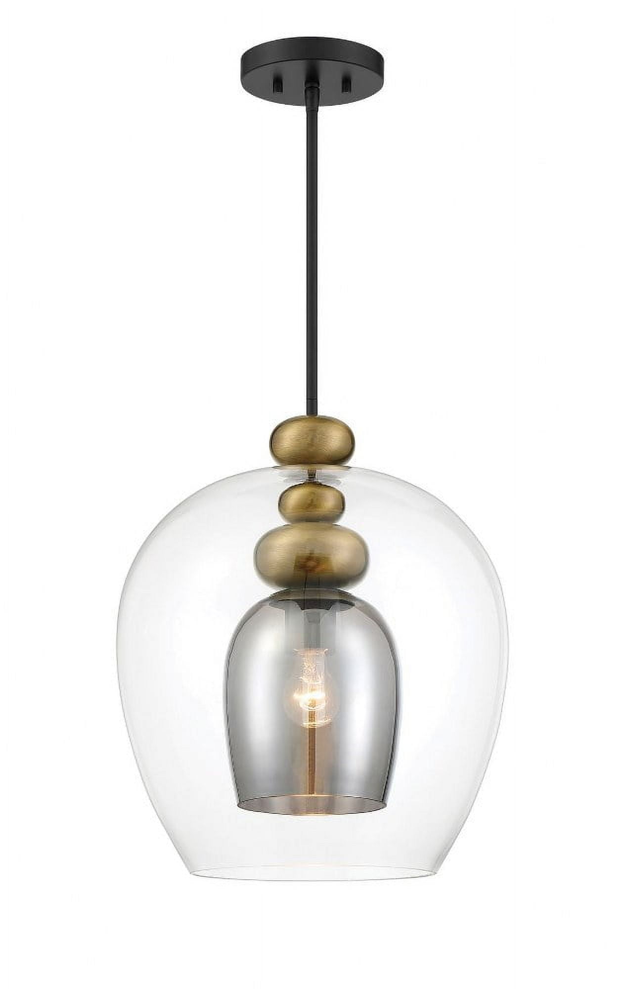 N6661-865-Minka Metropolitan-Amesbury - 1 Light Pendant-19 Inches Tall and 15.75 Inches Wide