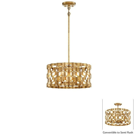 N6772-293-Minka Metropolitan-Coronade - Four Light Convertible Pendant     -Traditional Installation