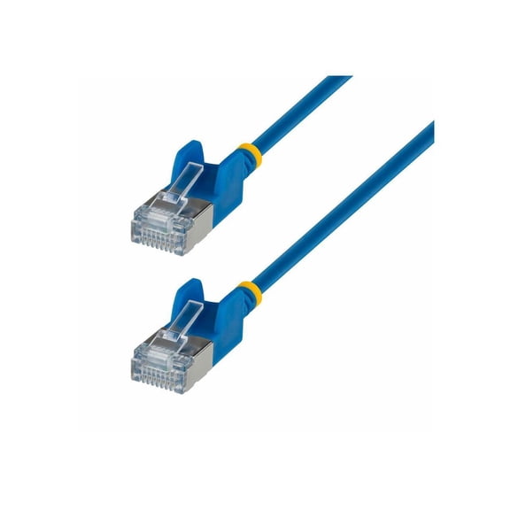 StarTech 10ft Blue Ultra Slim CAT6a Ethernet Cable, Snagless, FTP Bare Copper Wire, 34AWG Slim RJ45 Patch Cord (n6apatstp34bls-10ft)