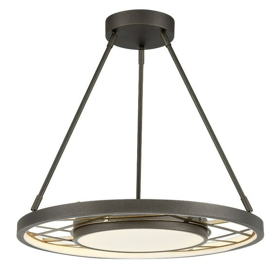 N7527-716-L-Minka Metropolitan-Tribeca - 40W 1 LED Pendant-3.25 Inches Tall and 28 Inches Wide