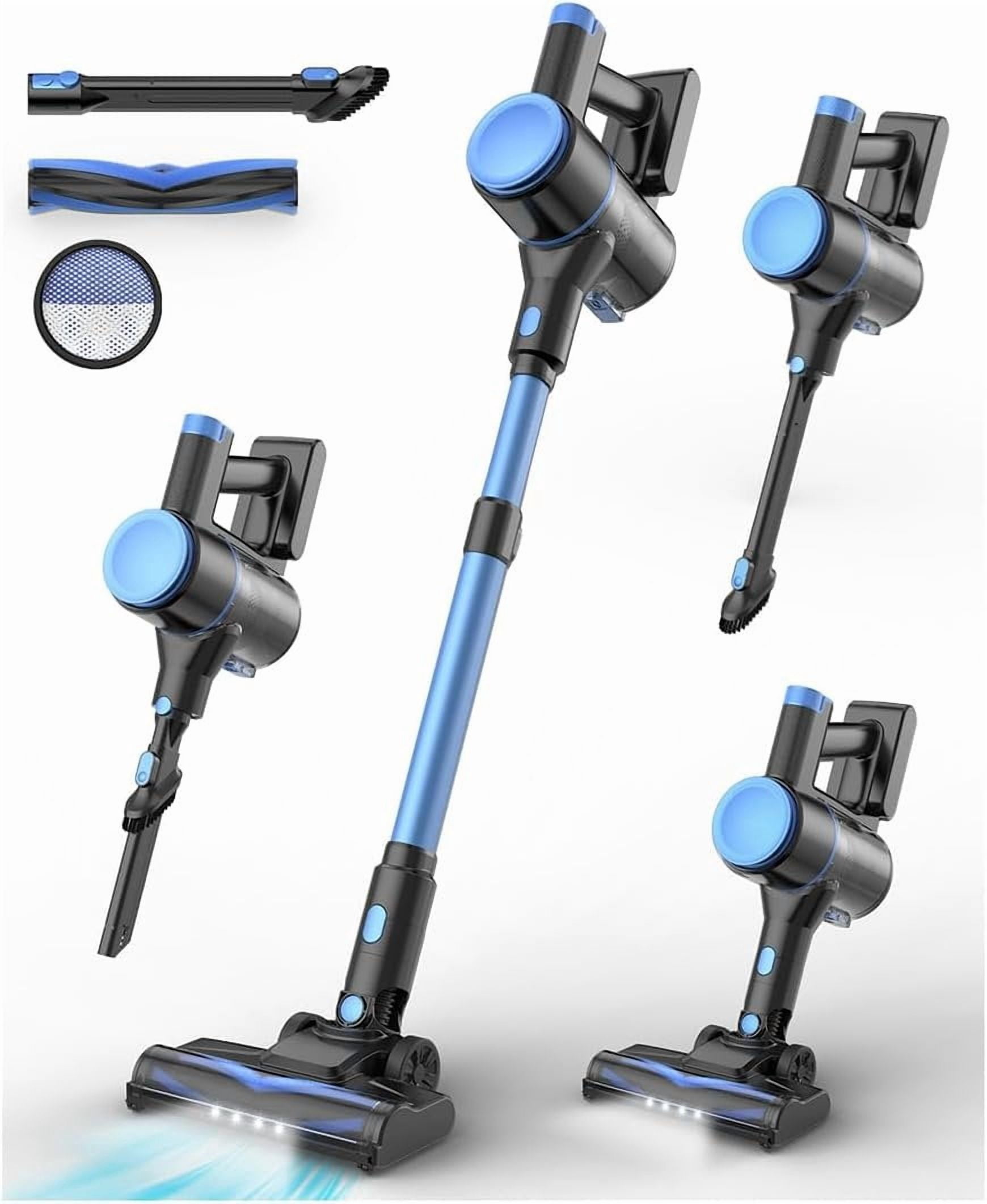 N8 Cordless Vacuum Cleaner,Lightweight Stick Vacuum with Suction,2200mAh ,40 Mins Runtime, Self-Standing,Rechargeable Vacuum Cleaners for Hardwood Floor (Cobalt) thumbnail 2