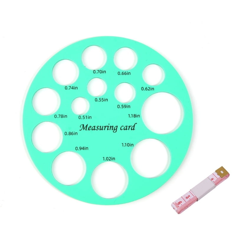 N80C Silicone Nipple Measuring Card Breast Pump Flange Circle Ruler ...