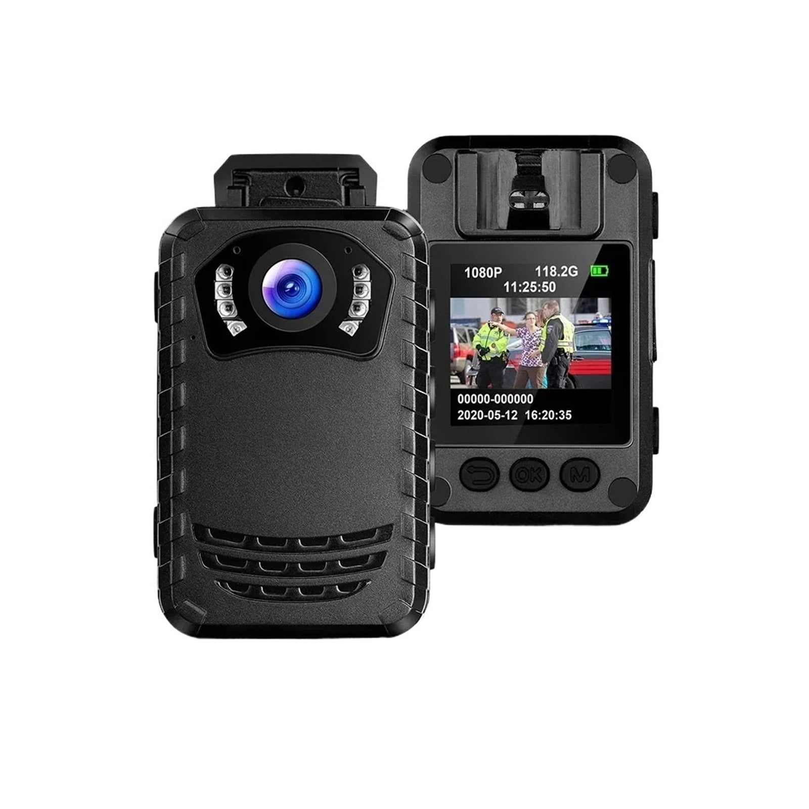 N9 1296P Body Cam 256GB Recording Wearable Camera Video Recorder for Police Camera Security Night Vision Mini Camera