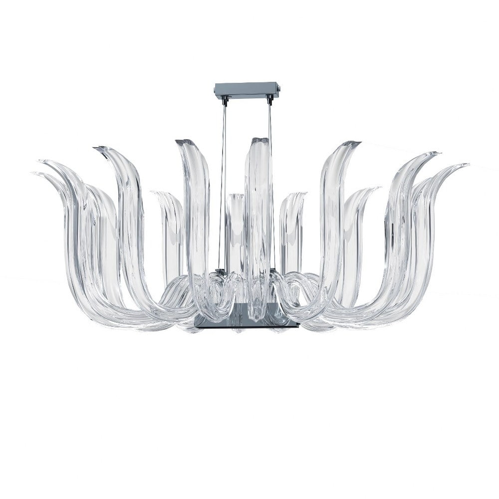 N9912-Minka Metropolitan-Cisne - 12 Light Pendant-23 Inches Tall and 41 Inches Wide