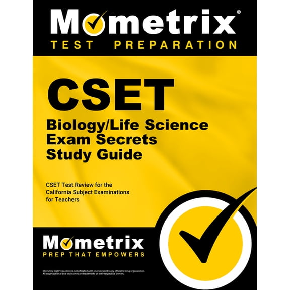 Mometrix Secrets Study Guides CSET Biology/Life Science Exam Secrets Study Guide: CSET Test Review for the California Subject Examinations for Teacher, (Paperback)