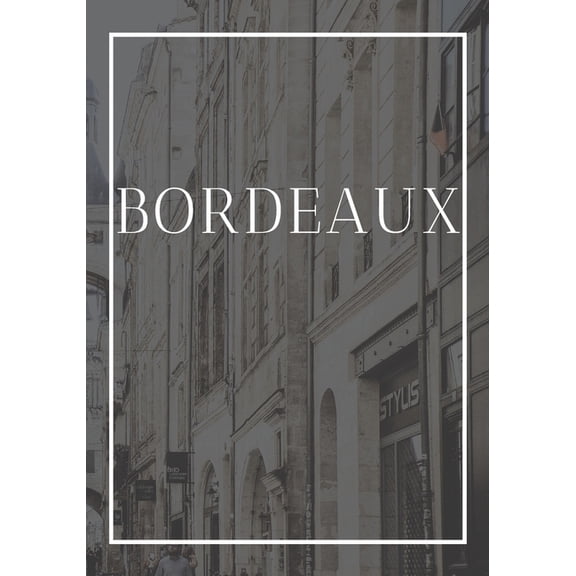 France: Bordeaux: A decorative book for coffee tables, end tables, bookshelves and interior design styling Stack France city books to add decor to any room. Faded Skyline effect cover: Ideal for your