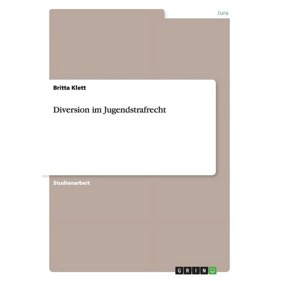 Diversion im Jugendstrafrecht (Other)