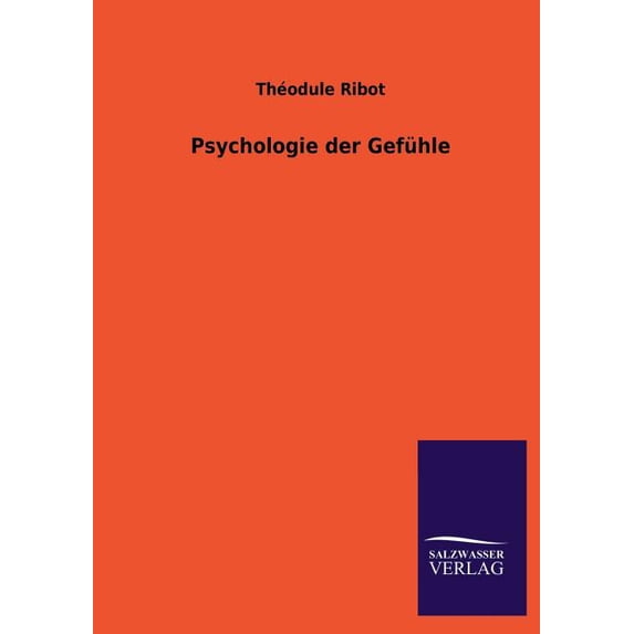 Psychologie der Gefühle (Paperback)