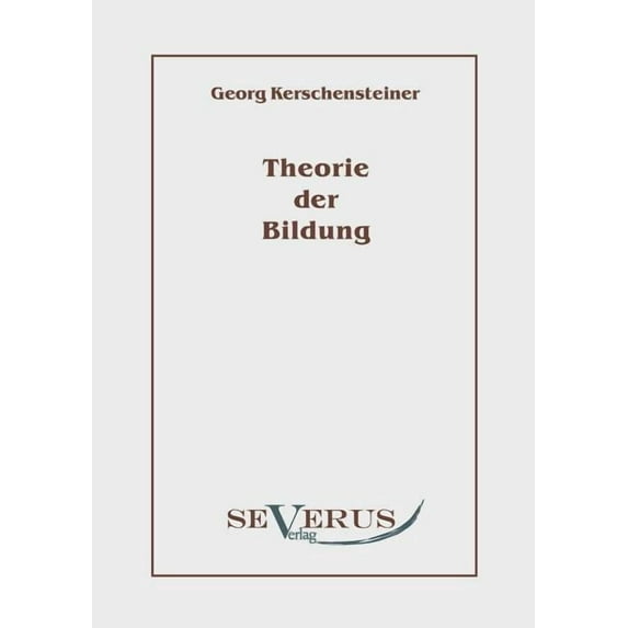 Theorie der Bildung, (Paperback)