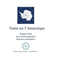 thumbnail image 1 of Rapport Final de la Trente-Quatrième Réunion Consultative Du Traité Sur l'Antar (Paperback), 1 of 1