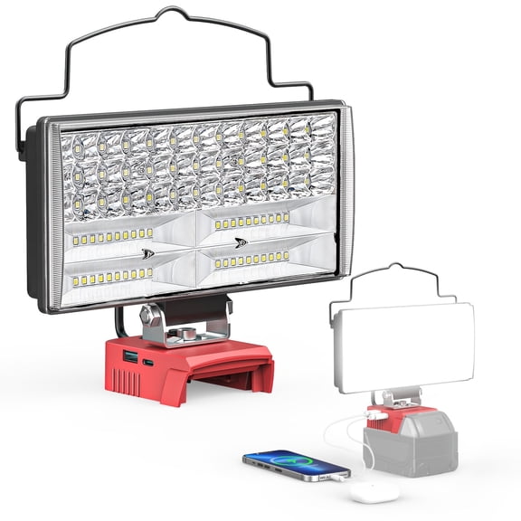 NA - Milwaukee - Work Light - Slim Profile, Dual Switch, 7-inch 29W - Universal - Red - Ecarke