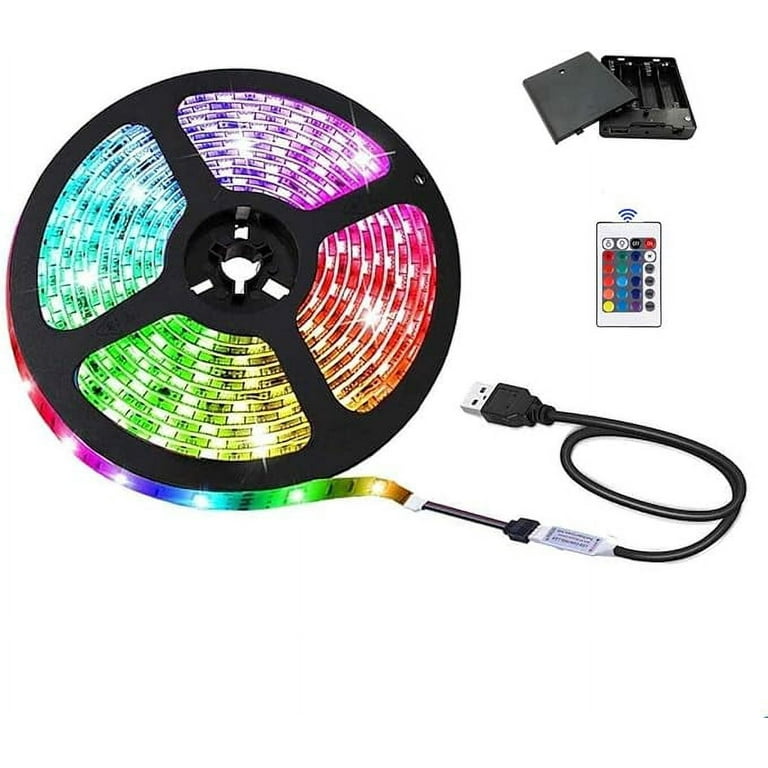 NA USB Led Strip Lights with Battery Box 13.12 ft 4M 5050 RGB