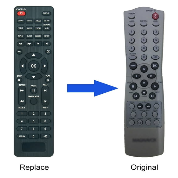 NA463 Replacement Remote Control, Fit for Magnavox DVD Player MDV110 MDV456 MDV110/17 MDV456/17