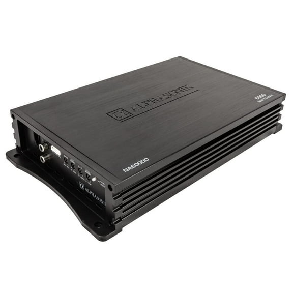 Alphasonik NA6000D Monoblock 6000W Max Class-D Amplifier w/ Remote Bass Knob