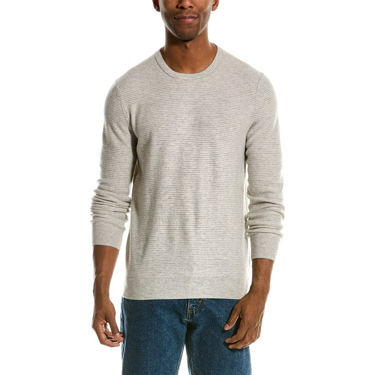 NAADAM mens Wool Cashmere Blend Crewneck Sweater L Grey