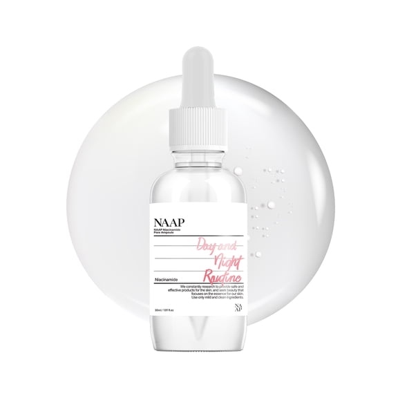 NAAP Niacinamide Pore Ampoule, 30ml / 1.01 fl. oz | Clean, Radiant & Glowing Skin, Plant-derived Ingredients, Hydrating, Non-greasy Ampoule, Korean Skin Care