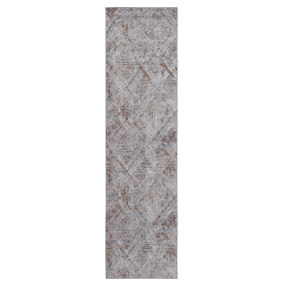 NAAR PAYAS Collection 2X8 Beige / Geometric Runner Rug