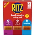 thumbnail image 1 of RITZ Fresh Stacks Variety Pack, 3 Flavors, Travel Snacks, 8.85 oz (6 Multi Snack Packs), 1 of 21