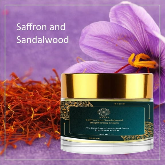 NABKA Daily Face Moisturizer Cream with Sandalwood and Saffron, 5.6 oz
