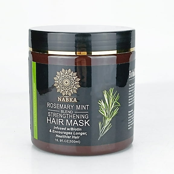 NABKA Rosemary Hair Mask for Thickening Growth, 16.9 Ounce, Paraben & Sulfate Free, Biotin Infused