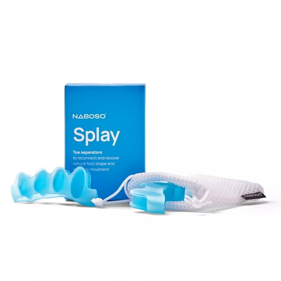 NABOSO Splay - Gel Toe Stretcher, Separator and Straightener for Correction of Bunions, Hammer Toes and Restore Natural Foot Shape