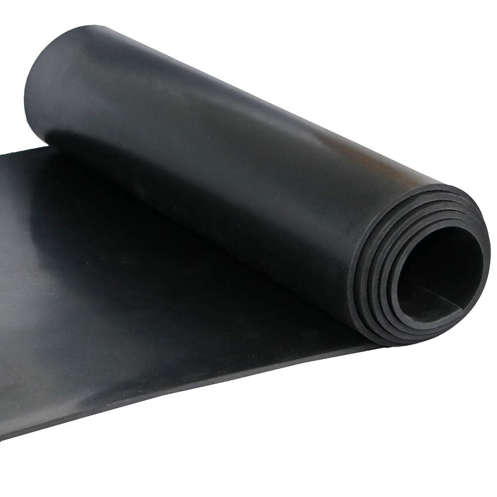 NABOWAN Solid Rubber Sheets,Strips,Rolls 1/8 inch (.125 inch) Thick x 12 inch Wide x 47 inch Long, Thin Neoprene Rubber, Perfect for DIY Gasket