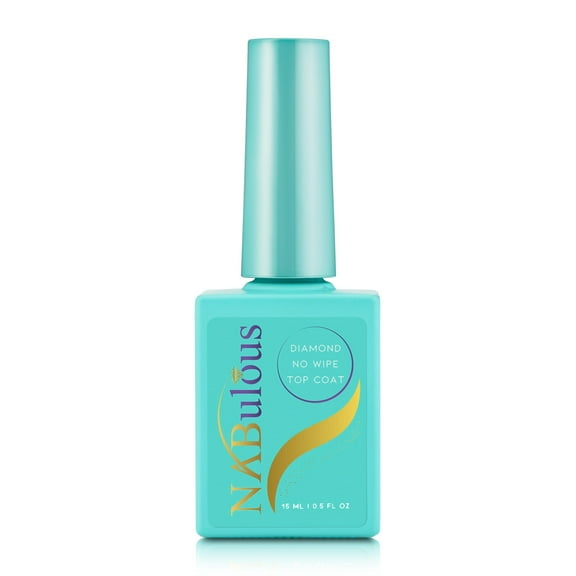 NABulous Clear No Wipe Extreme Gloss Gel Top Coat - 15ml | 0.5oz (No Wipe Top Coat 15ml)