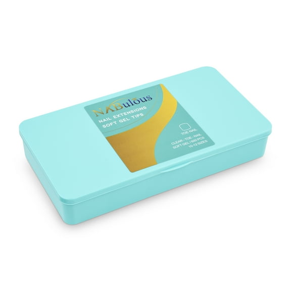 NABulous™ Clear Toenail Soft Gel T™ Nail Tips - 600 Pieces | Full Cover & Pre-Shaped Tips (Toenail Tips)