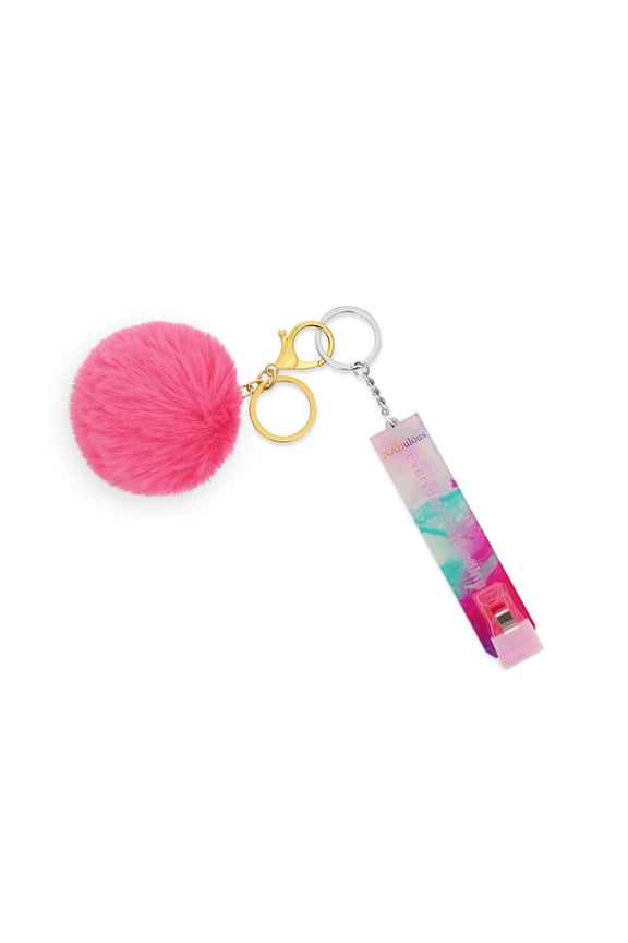 Long Nail Card Grabber - Multicolored - Credit Card Puller Keychain with Pom Pom - ATM Debit Card Clip - Sanitary Tool (Light Pink, Teal, Dark Pink)