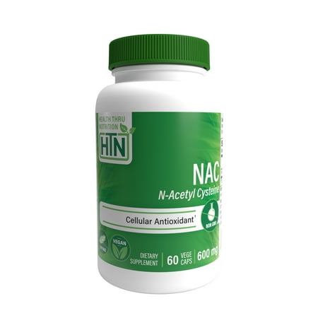 NAC (N-Acetyl Cysteine) 600mg 60 Vegecaps (Non-GMO) by Health Thru Nutrition